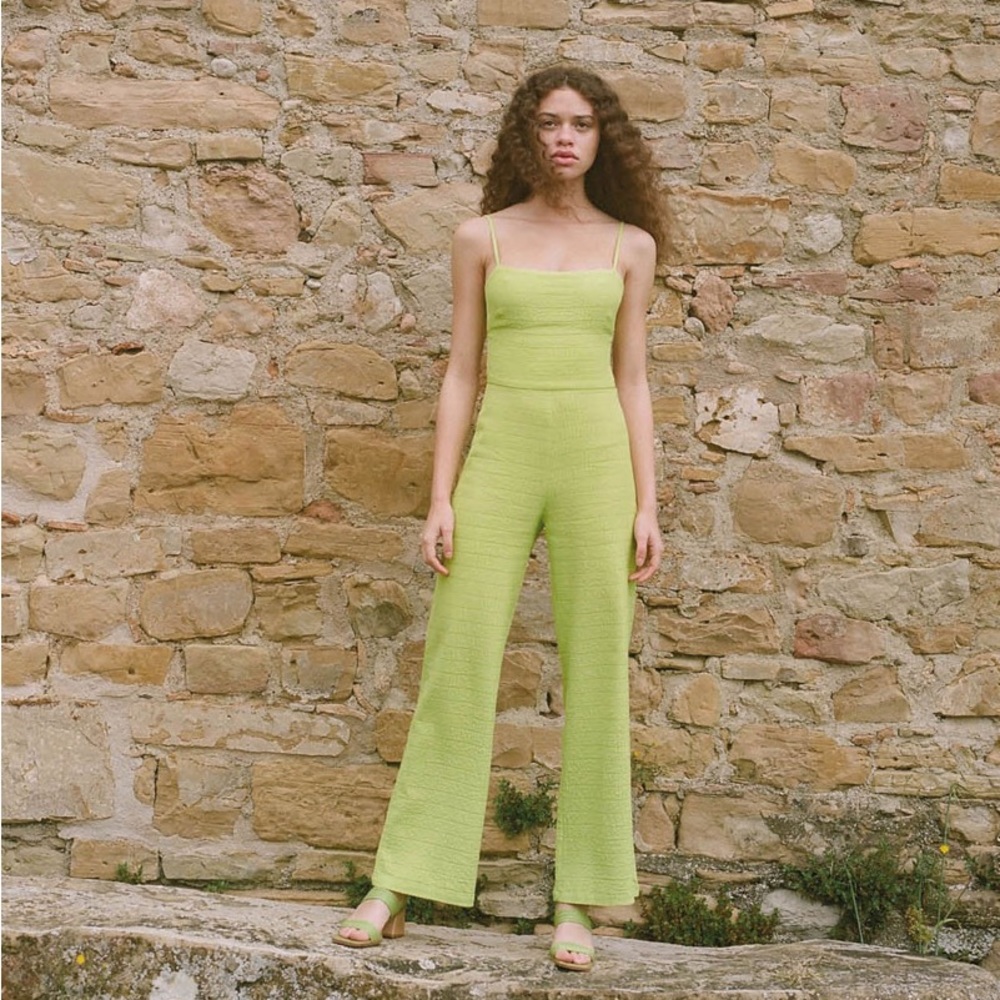 NWT Paloma Wool Ava Jumpsuit in Light Green